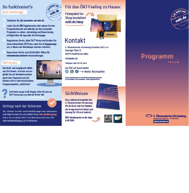 Ökumenischer Kirchentag 2021 Evang.Luth. Kirchengemeinde Höchstädt